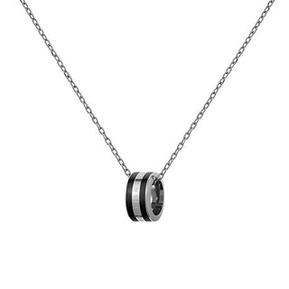 Daniel wellington Elegante collana in acciaio con pendente rotondo Emalie DW00400307