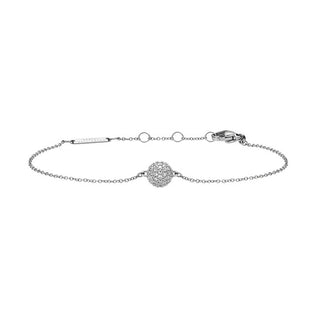Daniel wellington Elegante bracciale in acciaio con pallina glitterata Pavé DW00400656