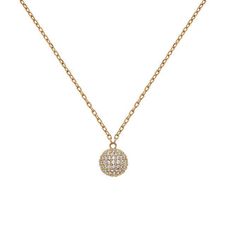 Daniel wellington Collana placcata oro con palla pavé scintillante DW00400640