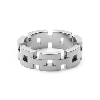 Daniel Wellington Steel Ring with 3 Links Dw0040102 - Circuit: 60 Mm 