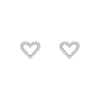 Daniel Wellington Orecchini In Acciaio Scintillante Cuore Con Zirconi Cubici Mirelle Dw00401610