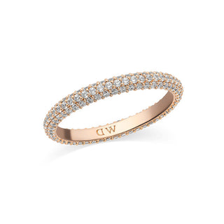 Daniel Wellington Shiny Bronze Ring with Cubic Zirconia Pavé Dw0040169 - Size: 56 Mm 