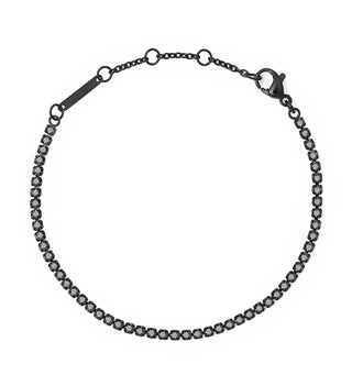 Daniel wellington Bracciale scintillante in cristallo nero Classic Tennis DW00400810