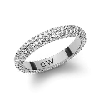 Daniel wellington Anello in acciaio scintillante con cristalli pavé DW0040065 - Circuito: 70 mm