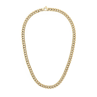 Daniel Wellington Collana Distintiva Placcata In Oro Per Uomo Con Catena Cubana Ellittica Dw00401668