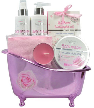 Vivaco Gift box of rose water in a decorative tub