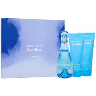 Davidoff Cool Water Woman 100ml EDT + Lozione corpo 75ml + Gel doccia — Eau de Toilette