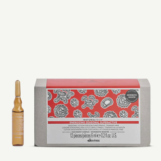Davines NaturalTech Energizzante Stagionale Superattivo, Siero Capelli, 12 pz, 6 ml