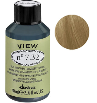 Davines Visualizza , Tintura Per Capelli Demi-Permanente, 7.32 , 60 ml