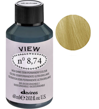 Davines Visualizza , Tintura Per Capelli Demi-Permanente, 8.74 Gloss, 60 ml