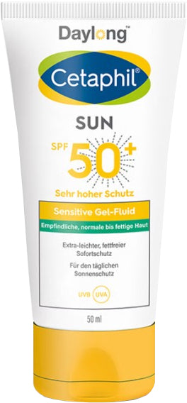 Daylong Gel solare per pelli sensibili SPF 50+ Cetaphil Sun (Sensitive Fluido) 50 ml