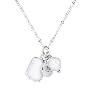 Decadorn Delicato ciondolo con perla + catena in argento in omaggio