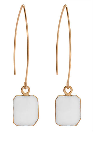 Decadorn Delicati orecchini placcati in oro con madreperla Gem