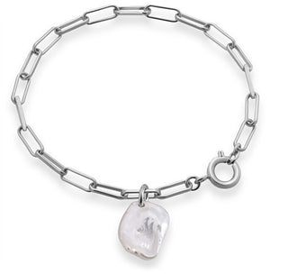 Decadorn Bracciale affascinante con vera perla di mare grossa