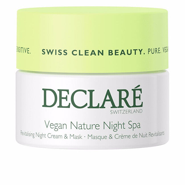 Declaré Crema E Maschera Rivitalizzante Notturna Vegan Nature Night Spa — Crema viso notte