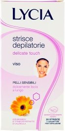 Lycia Delicate Touch Strisce Depilatorie Viso Pelli Sensibili 20 Pz