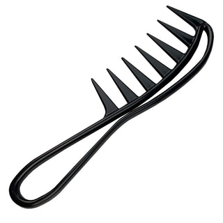 DeniCarte Pettine leggero per capelli spessi e ricci, nero