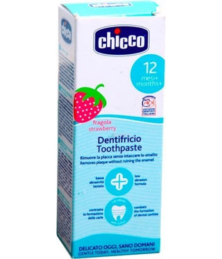 Chicco Dentifricio Gusto Fragola Ideale Per Bambini 12M+ 50 Ml