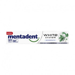 Mentadent Dentifricio White System Bicarbonato 75 Ml
