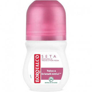 Borotalco Deodorante Roll-On Seta Profumo Di Talco E Fiori Di Rosa 50 Ml