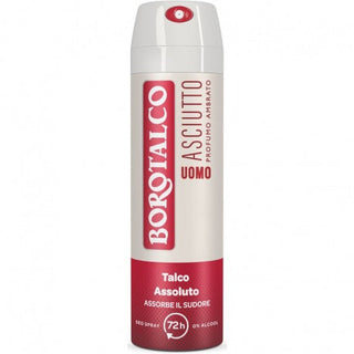 Borotalco Deodorante Uomo Spray Asciutto Profumo Ambrato 150 Ml