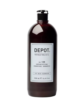 Depot 100 Shampoo Detergente per Capelli N. 108 Carbone Detossinante 1000 ml