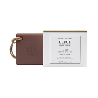 Depot, 600 바디 솔루션 No. 602, 식물성 복합 클렌저, 미스틱 앰버, 향 비누, 100g
