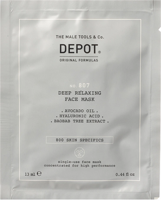 Depot 800 Skin Specifics n. 807 acido ialuronico nutriente e lenitivo maschera in tessuto per il viso 13 ml