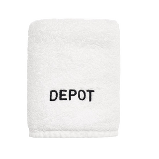 Depot אביזרים מס' מגבת טקסטיל לבנה לסלון 716, 40 x 80 ס"מ