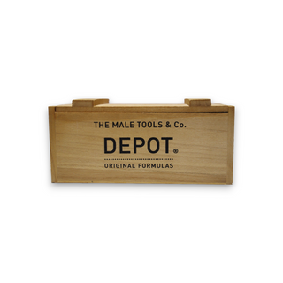Depot קופסת עץ ריקה של Expo בצבע חום בהיר, 36 x 25 x 20 ס"מ