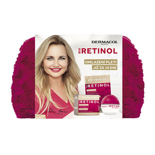 Dermacol Set cadou pentru îngrijirea pielii cu retinol bio și geantă de machiaj