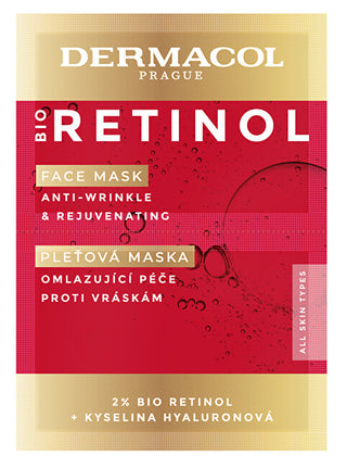 Dermacol Mască facială cu retinol bio 2 x 8 ml