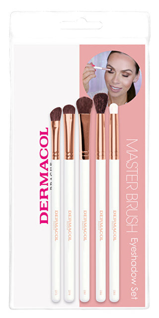 Dermacol Set de pensule cosmetice aurii roz D73, D74, D81, D82, D83