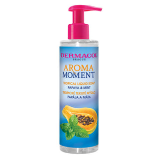 Dermacol Săpun lichid de mâini Papaya și Mentă Aroma Moment (Tropical) 250 ml