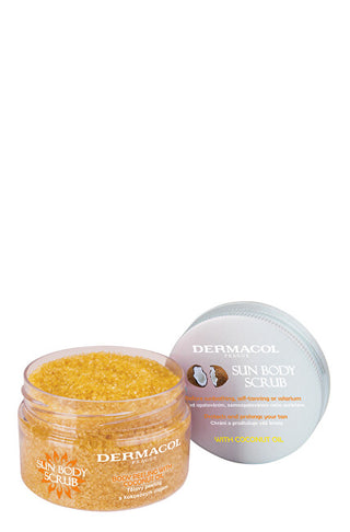 Dermacol Exfoliant corporal cu ulei de cocos Sun (Scrub) 200g