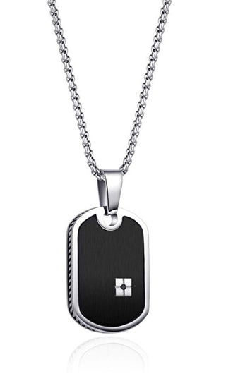 Diverse Collana In Acciaio Da Uomo Con Distintivo Militare N1000517