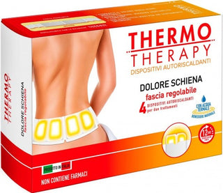Thermo Therapy Dolore Schiena Fascia Lombare Regolabile + 4 Dispositivi Autoriscaldanti