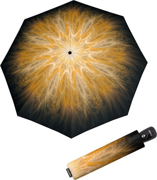 Doppler Fiber Magic Imperial Golden Feather Folding Umbrella 746165SGF