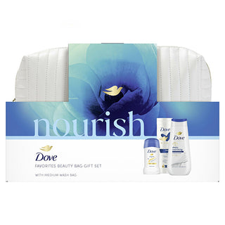 Dove 영양 가득한 바디 케어 선물 세트 (화장품 파우치 포함)
