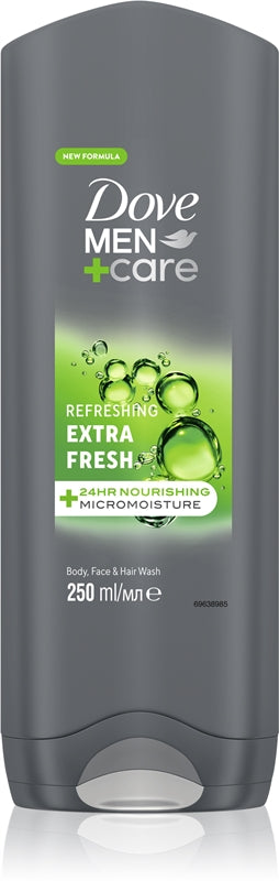 Dove Men+Care Extra Fresh Gel Doccia Per Corpo E Viso 250 ml — Gel doccia