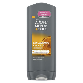 Dove Sandalwood&vanilla Gel Doccia per Viso, Corpo e Capelli 400 ml
