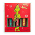 Zestaw Grinch x Revolution Makeup Revolution: Don't Give a Grinch Zielony płynny cień do powiek 18 ml + Don't Give a Grinch Czerwony płynny cień do powiek 18 ml + Don't Give a Grinch Żółty płynny cień do powiek 18 ml