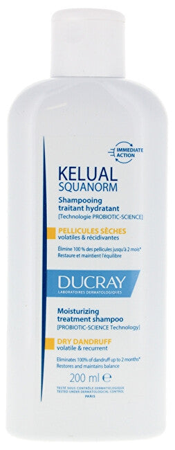 Ducray Shampoo Trattamento Idratante Kelual Squanorm (Shampoo Antiforfora Secca) - Volume: 400 Ml