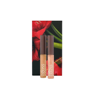 Presentset 2020 AvedaFeed My Lips, Naturligt, Glans, Läppglans, Guldglans, 2.5ml + Feed My Lips, Naturligt, Glans, Läppglans, Roséguld, 2.5ml