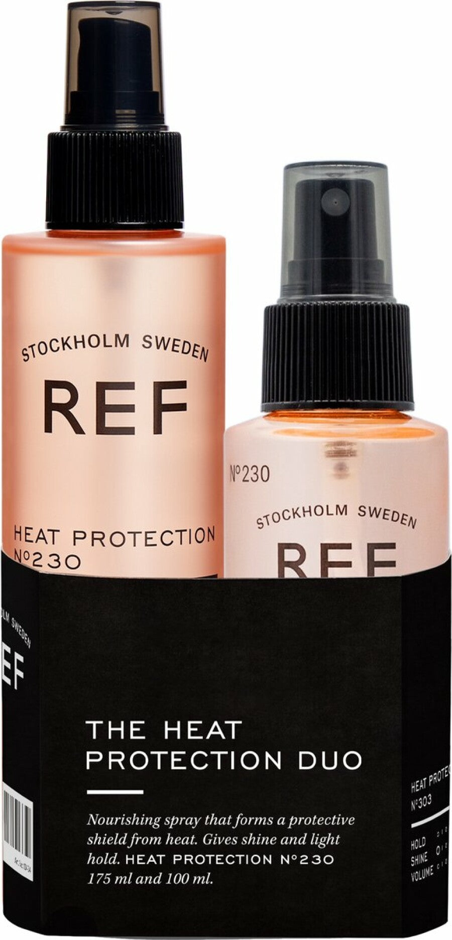 Ref Duo Set Rif Stockholm Beschermende Haarspray No.230 Vegan 175ml + Klassiek 100ml Hittebescherming