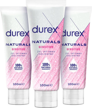 Durex Naturals Sensitive 2+1 Lubricant Gel Value Pack 3×100ml