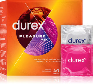 Durex Pleasure Mix Condoms Mix 40 Pcs