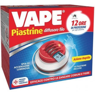 Vape Elettroemanatore Piastrine Con Filo + 10 Piastrine Classic