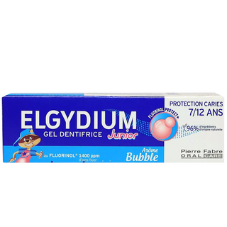 Elgydium Junior, Fluorinolo, Protezione carie, Dentifricio, 50 ml