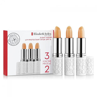 Elizabeth arden סט של שלישיית שפתון לחות קרם שפתיים מגן לשמונה שעות